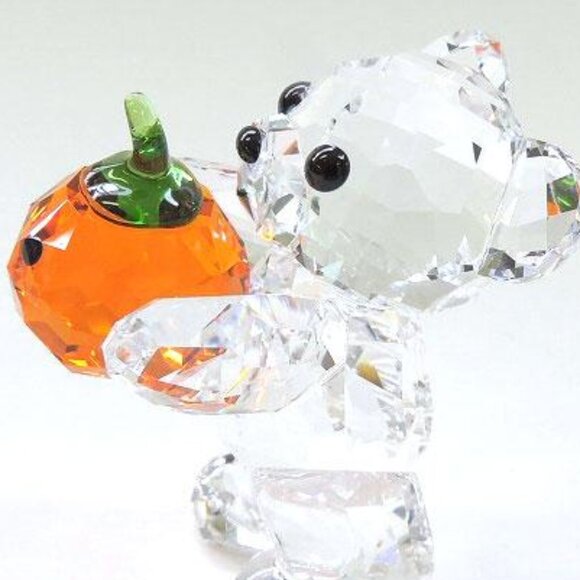 Swarovski Kris Bear A Pumpkin For You BNIB Discontinued Holiday Gift - Picture 2 of 4